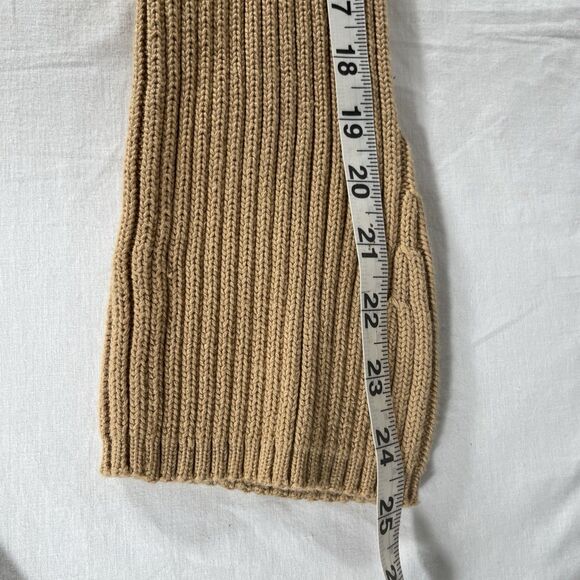 Vintage KIKIT Maurice Sasson Women's Large Tan Ribbed Cardigan Sweater - Picture 11 of 11